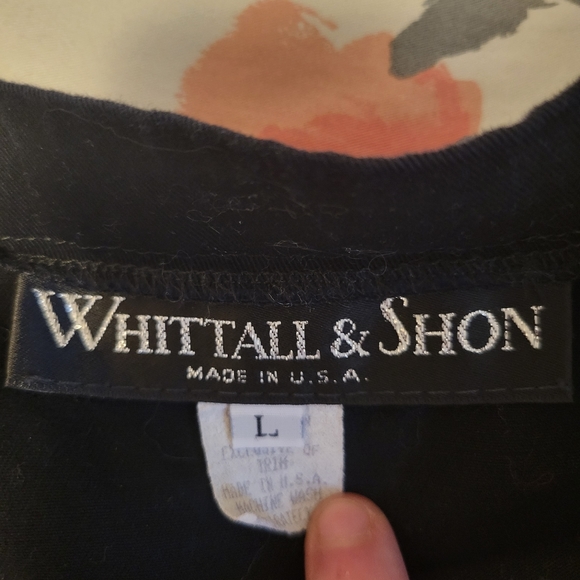 Vintage Whittall & Shon Black Button Down Maxi Skirt Size L - Picture 4 of 4